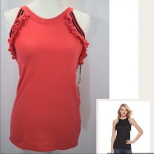 NWT Juicy Couture Ruffle Sweater Tank Top